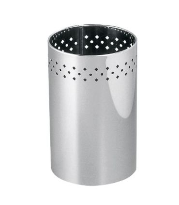 Bathroom dustbin with anti-slip base, Inda, Hotellerie, stainless steel