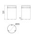 Bathroom dustbin with anti-slip base, Inda, Hotellerie, stainless steel