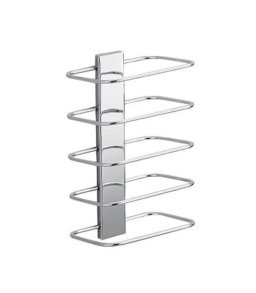 Porta salviette multiplo INDA a ripiani 16x12x26 cromo A0467N
