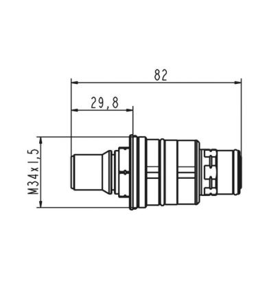 IDEAL STANDARD cartouche pour mitigeur thermostatique 1/2''