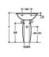 Colonnes pour achèvement lavabo, Ideal Standard collection Fiorile