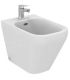 Bidet floor standing back to wall with Cover for drain Ideal Standard TONIC II K5