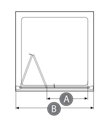 Folding shower door, Ideal Standard Tipica / PS