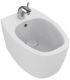 Ideal Standard single hole wall hung bidet collection Dea art.T5098 in ceramic with white matt finish. The bidet is equipped wit