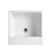 Colavene Volant two-coloured washbasin without hole for countertop or wall-mounted