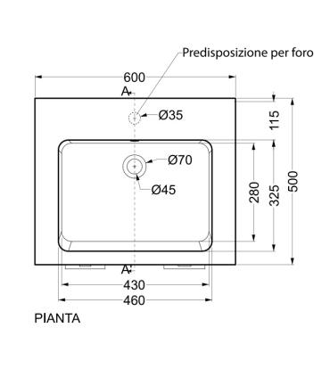 Colavene Alaqua single hole wall mounted washbasin