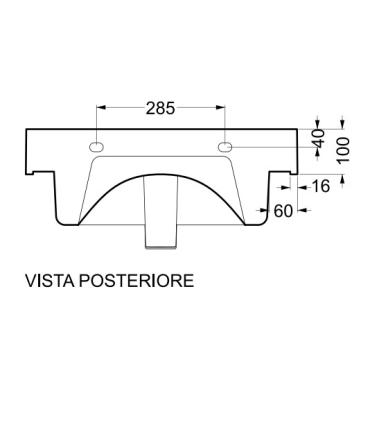 Colavene Alaqua single hole wall mounted washbasin