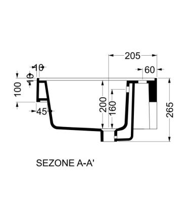 Colavene Alaqua single hole wall mounted washbasin