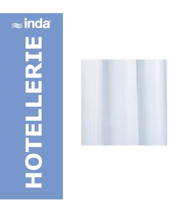 Shower curtain waterproof, Inda, collection Hotellerie