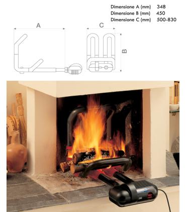 Récupérateur de chaleur de la cheminée Vortex Caldofà