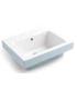 Two-tone wall-mounted washbasin without hole Colavene Alaqua