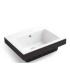 Two-tone wall-mounted washbasin without hole Colavene Alaqua