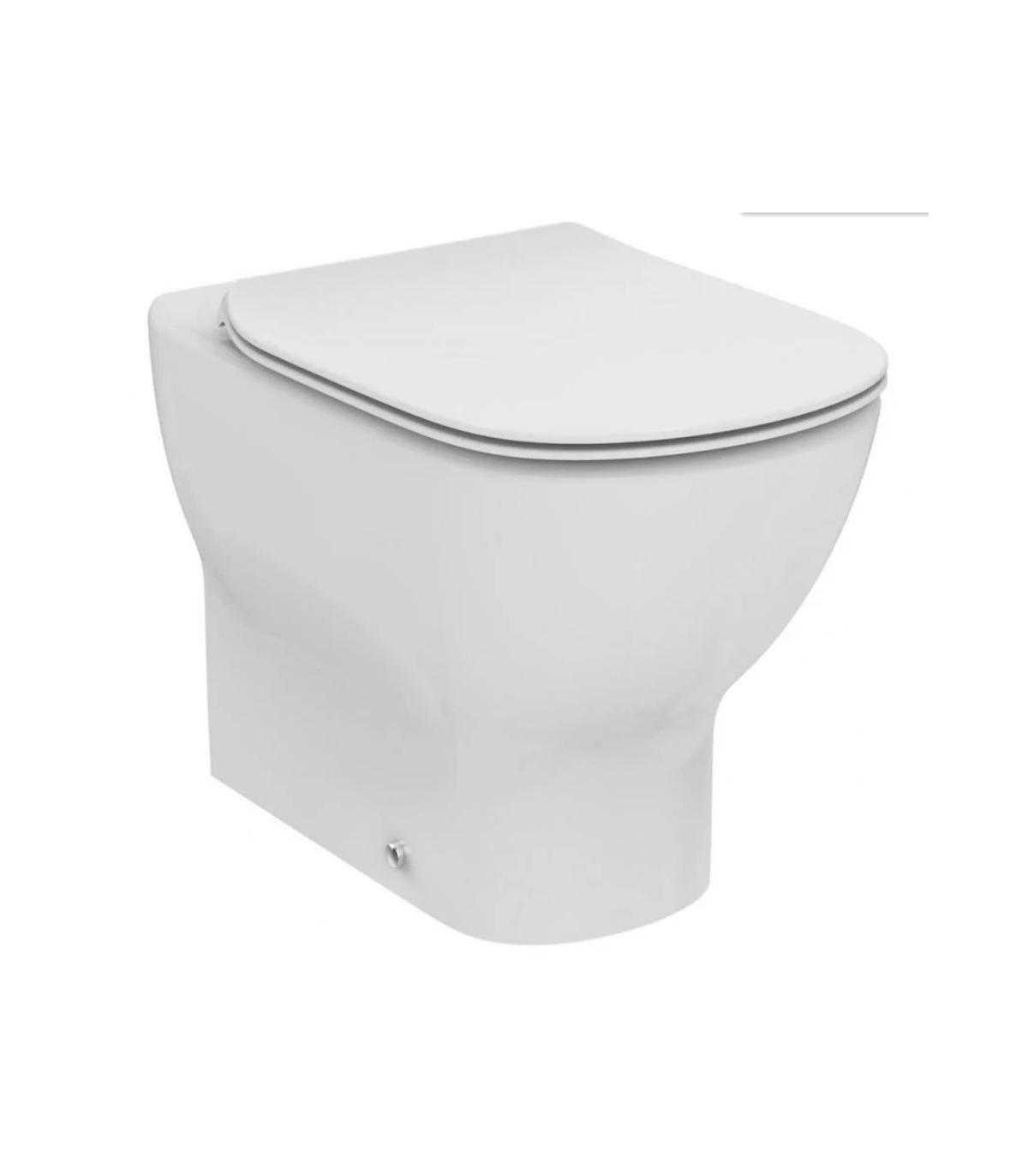 Wc A Pavimento Filo Parete Con Sedile Slim Rallentato Ideal