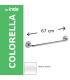 Linear towel holder INDA Colorella art. A2390