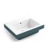 Colavene Alaqua two-tone one-hole wall-mounted washbasin