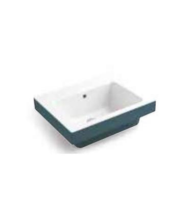 Lavabo a parete bicolore monoforo Colavene Alaqua