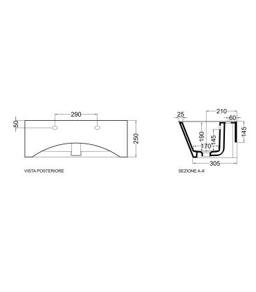 Colavene Wynn counter top or wall hung sink without hole