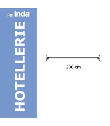 Tubular structure linear for shower curtain, Inda Hotellerie