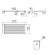 Shower Linear grid, Inda collection Hotellerie