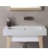 Lavabo a parete bicolore monoforo Colavene Alaqua