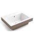 Colavene Alaqua two-tone one-hole wall-mounted washbasin