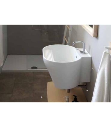 Countertop or wall-hung sink Colavene Tino without hole