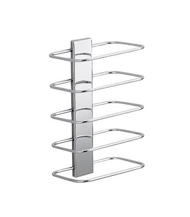 Porta salviette multiplo INDA a ripiani 16x12x26 cromo A0467N