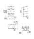 Porte serviettes avec tagres Inda collection A0467NCR