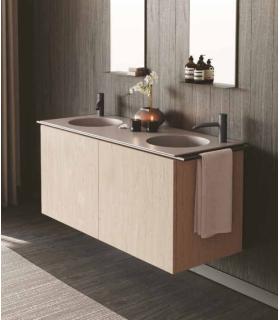 Lavabo da incasso doppio Colavene Skyland 2 fori