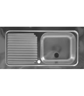 Colavene stainless steel kitchen sink 1 bowl on the right