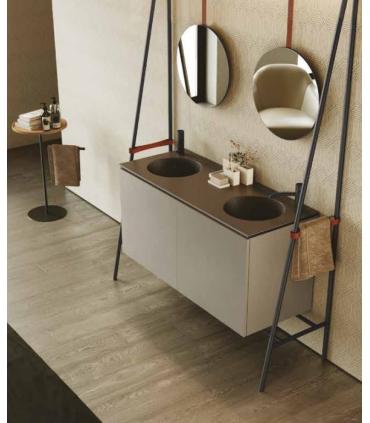 Lavabo da incasso doppio Colavene Skyland 2 fori