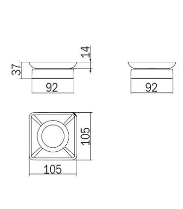 Soap holder INDA collection Divo