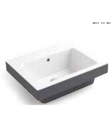 Two-tone wall-mounted washbasin without hole Colavene Alaqua