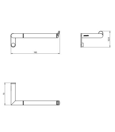 Cosmic micra chrome right roll holder