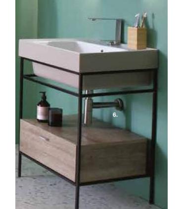 Two-tone wall-mounted washbasin without hole Colavene Alaqua