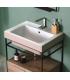 Lavabo mural bicolore sans trou Colavene Alaqua