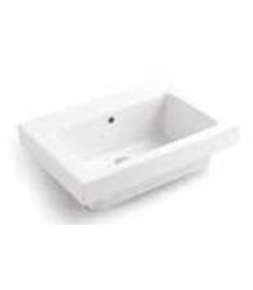 Two-tone wall-mounted washbasin without hole Colavene Alaqua