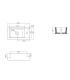Colavene handrinse basin Mini series Right single hole washbasins