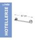 Towel rail INDA Hotellerie adjustable chrome