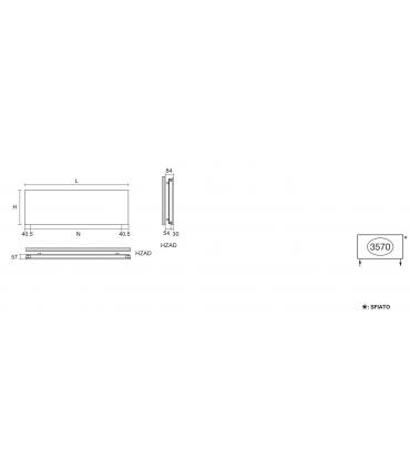 Zehnder Arteplano double horizontal radiator