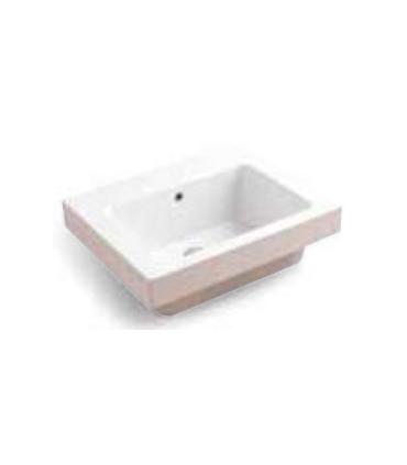 Colavene Alaqua two-tone one-hole wall-mounted washbasin