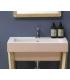 Lavabo mural bicolore sans trou Colavene Alaqua