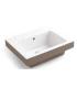 Two-tone wall-mounted washbasin without hole Colavene Alaqua