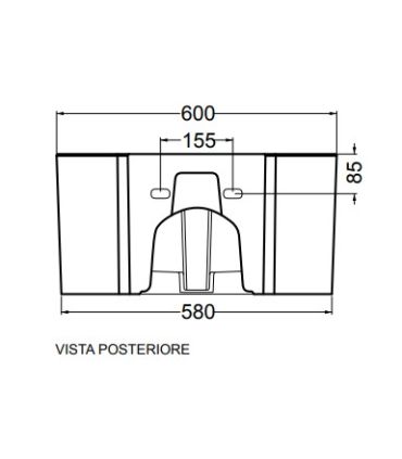 Lavatoio da appoggio o sospeso Colavene Tina monoforo