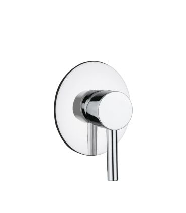 External part built in shower-bathtub mixer round Bellosta Bambu'