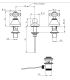 ROMINA 0307 / C BATTERY BIDET 3 HOLES