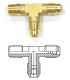 Raccord en T Wigam 889/02 1/8 '' NPT, 1 / 4''C, 1 / 4''C