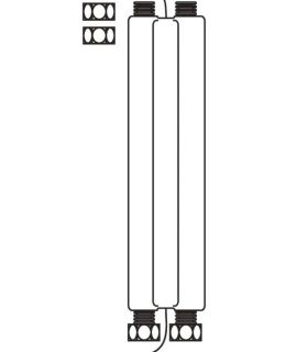 Kit tubazione flessibile DN16, 1 metro Vaillant 302444