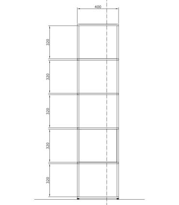 Colavene Move open column in metal and woodT.