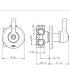 Deviatore da incasso Bellosta Romina a 3 uscite 0303/3/1/E